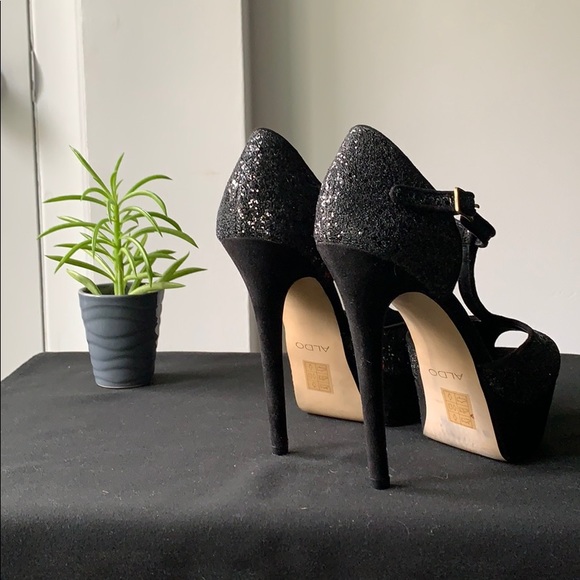 Sparkling T-strap Pumps - Picture 3 of 3